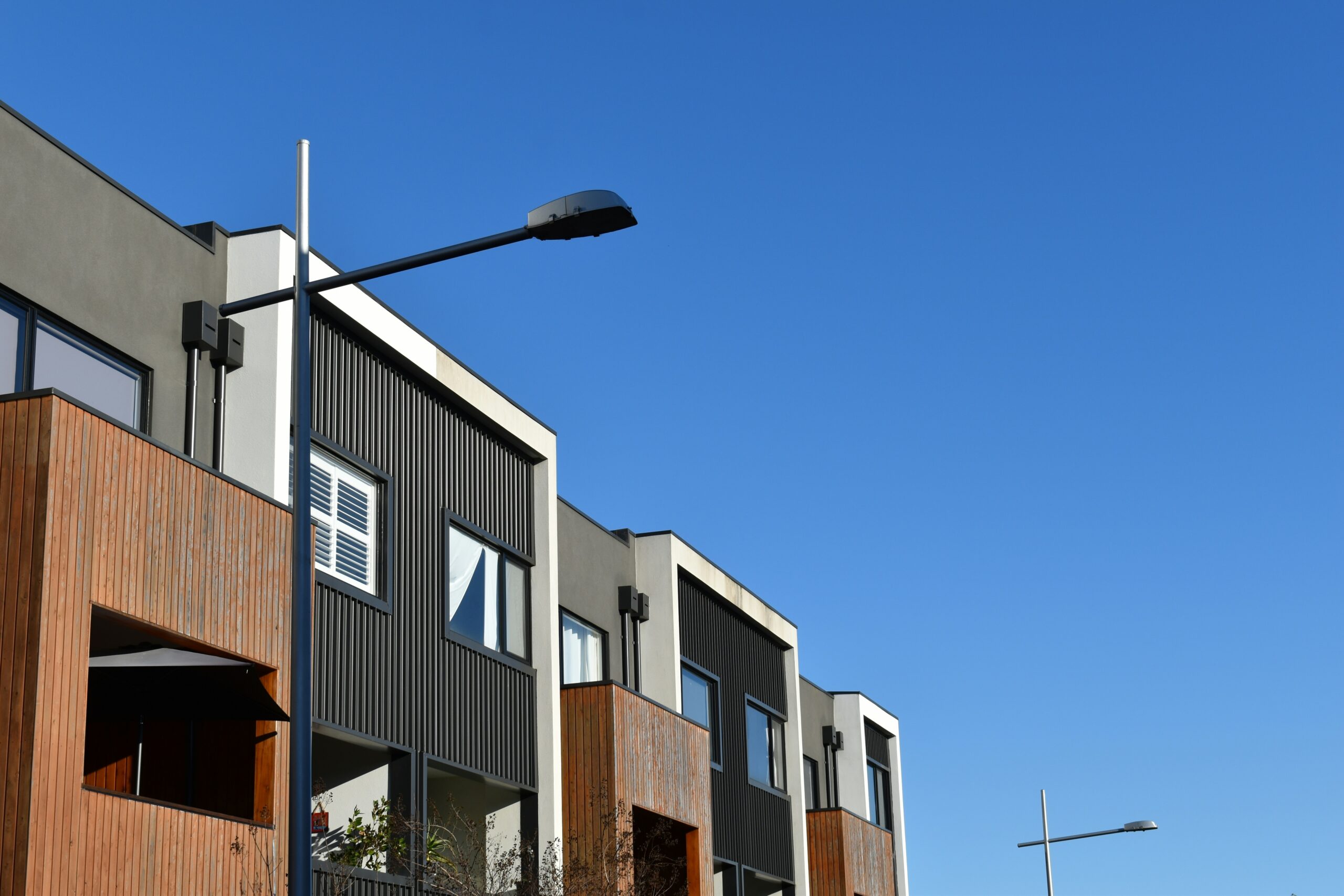 Street light and buildings